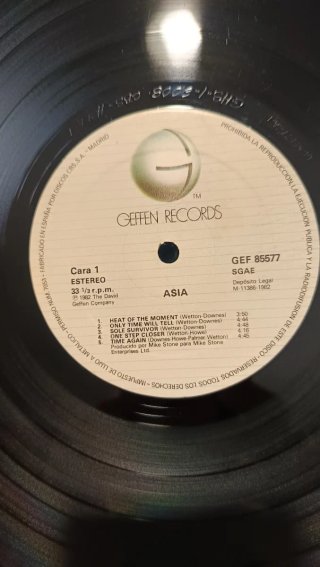 Vinilo LP Asia - Asia 1982 Edición España Encarte