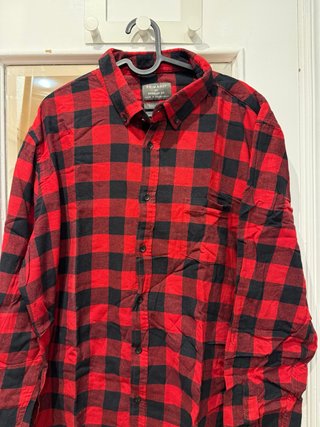 Sobrecamisa cuadros roja y negra Talla M hombre