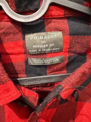 Sobrecamisa cuadros roja y negra Talla M hombre
