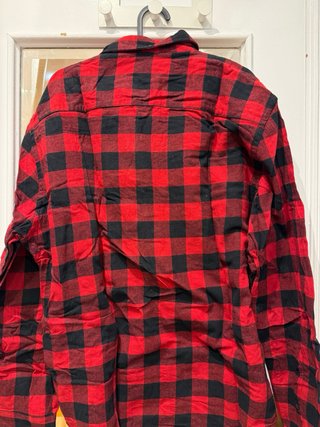 Sobrecamisa cuadros roja y negra Talla M hombre