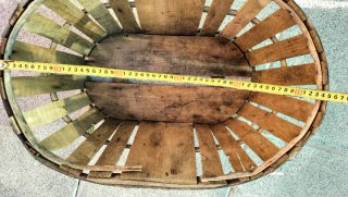Cesta Rústica de Madera Artesanal