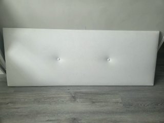 Cabecero Blanco Tapizado 160x60 cm