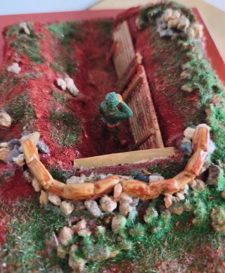 Diorama storico Trincea prima guerra mondiale