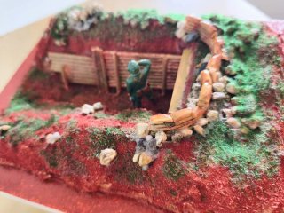 Diorama storico Trincea prima guerra mondiale