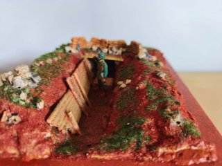 Diorama storico Trincea prima guerra mondiale