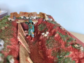 Diorama storico Trincea prima guerra mondiale