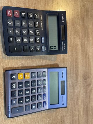 2 Calcolatrici Casio MS-8VER e MS-100TER