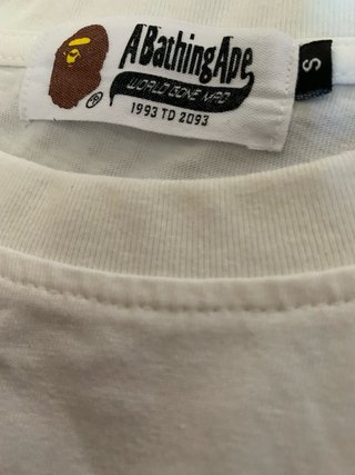 Camiseta BAPE Blanca Estilo Urbano