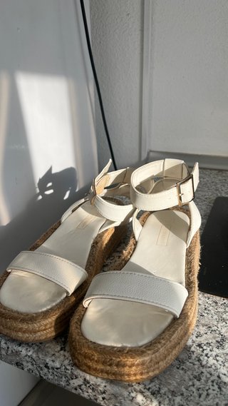 Sandalias de esparto blancas Primark