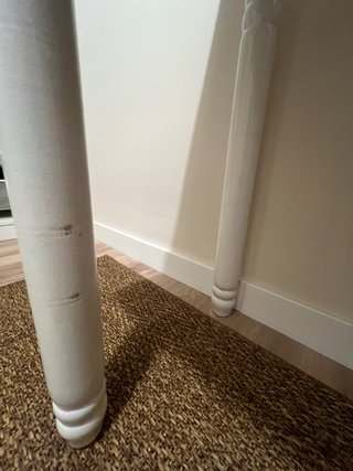 Mesa Auxiliar de Cocina Blanca + taburete