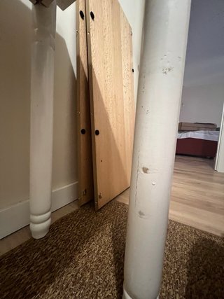 Mesa Auxiliar de Cocina Blanca + taburete