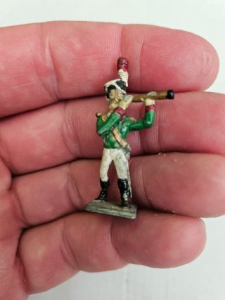 4 Soldados Napoleónicos de Plomo antiguos