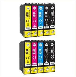 Pack 10 Cartuchos Epson 18XL Compatibles