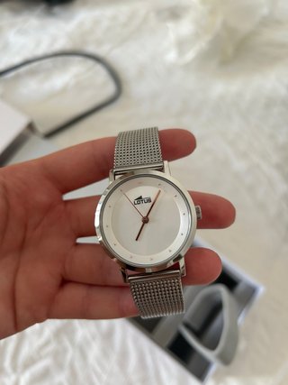 Reloj Lotus Plateado Mujer