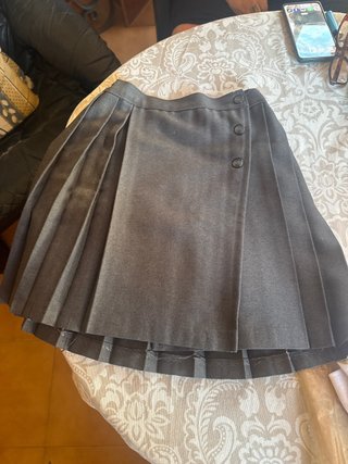 Falda de Colegio Gris