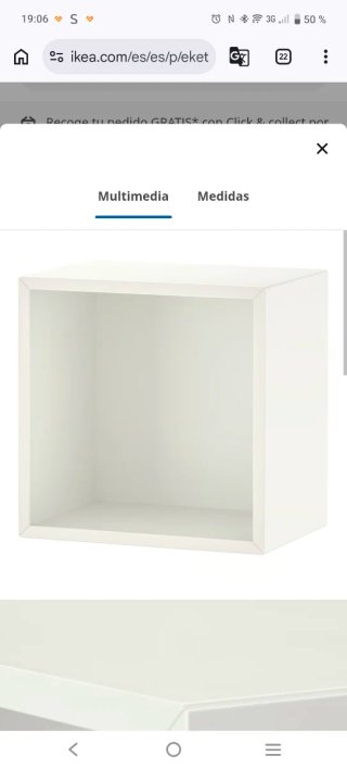 Mueble Cubo de Almacenaje Blanco