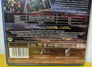 TINTÍN y el secreto del toisón de oro (B-Ray+DVD)