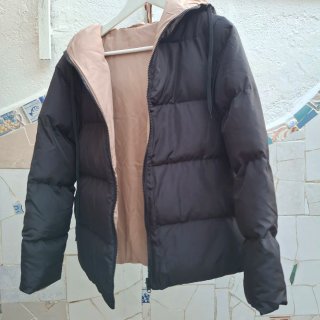 Anorak a estrenar mujer negro reversible