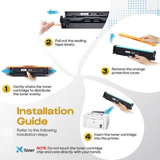 X-TONER 203A TÓNER HP 4 COLORES CF540A 1400 PÁGINA