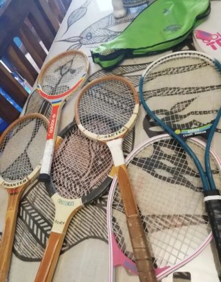 Set di racchette da tennis/badminton vintage
