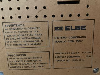 Tocadiscos ELBE con Radio y Doble Pletina