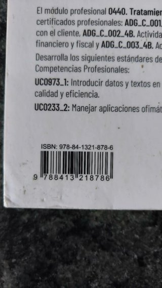 Tratamiento informático de la información CFGM