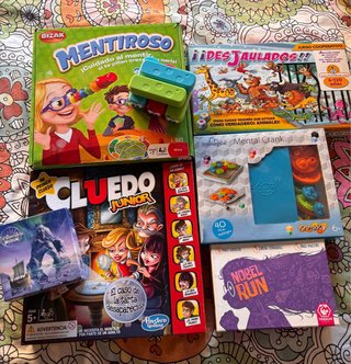 Lote de 7 juegos de mesa infantiles Uno o todos