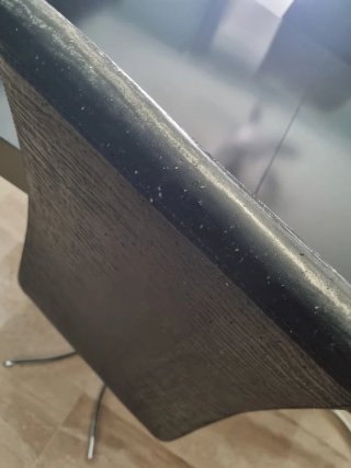 Juego de 4 sillas negras modernas salón