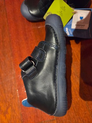 Zapatos Piel Niño Talla 26 suela fluorescente