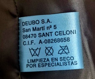 Abrigo vintage EUSKAL piel ovina y ante marrón