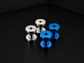 Dilataciones 3mm Acero Quirúrgico plata y azul