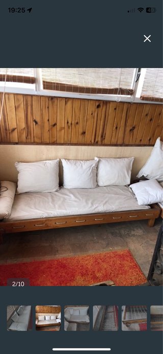 Sofá de Madera para Terraza
