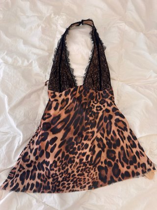 Top White Fox Estampado Animal