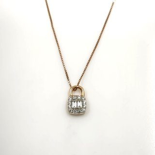 Cadena y colgante oro 18k y diamantes
