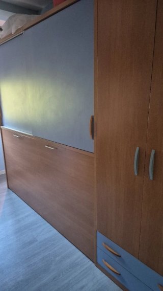 Mueble Juvenil con Armario y Cama