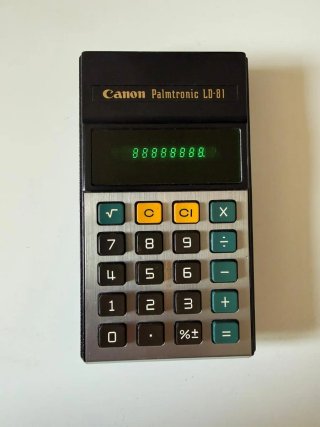 Calculadora Canon Palmtronic LD-81 Vintage