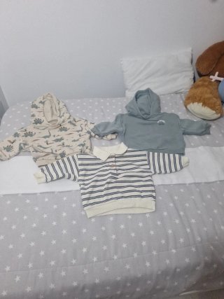 Lote 3 Sudaderas Bebé 9 Meses