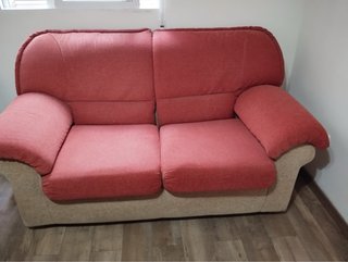Conjunto de 2 sofás de tela