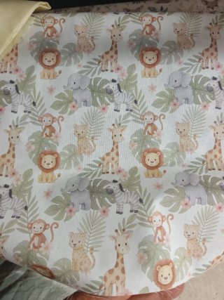 Tela Infantil 100% Algodón Selva