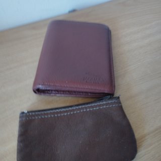 Cartera de piel Jaguar Unisex Marrón