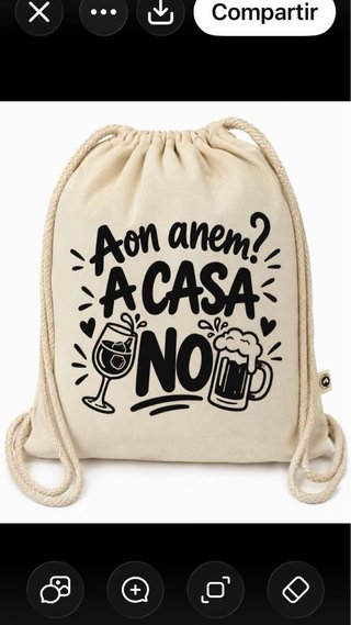 Mochila de Algodón Personalizada