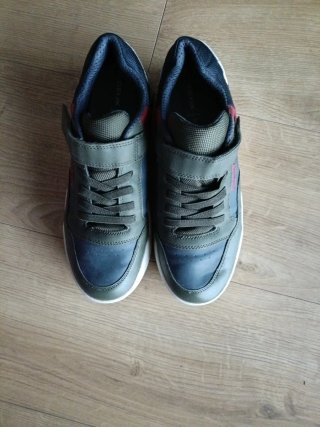 Zapatillas Geox niño azul y verde
