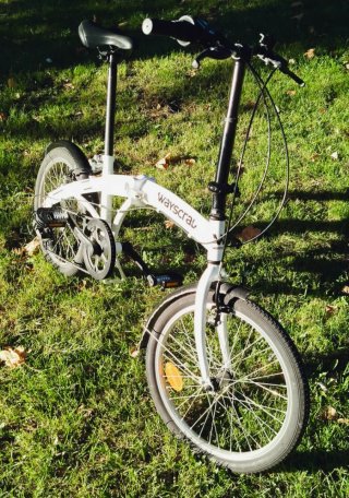 Bicicleta Plegable Wayscral blanca. Como nueva.
