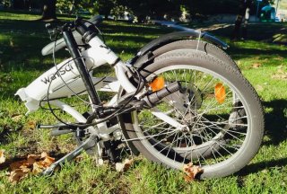 Bicicleta Plegable Wayscral blanca. Como nueva.