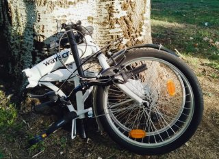 Bicicleta Plegable Wayscral blanca. Como nueva.