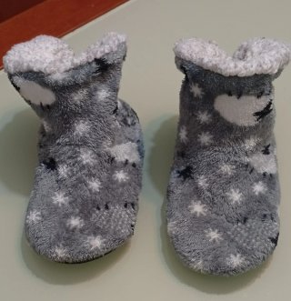 Pantuflas grises de niño  No 30
