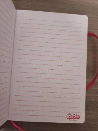 Libreta Barbie rosa y boligrafo