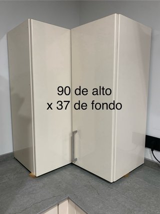 Mueble Cocina Alto Esquinero Beige