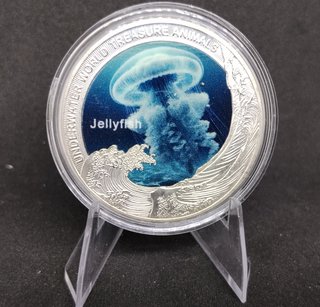 MONEDA CONMEMORATIVA BAÑADA EN PLATA "MEDUSA"