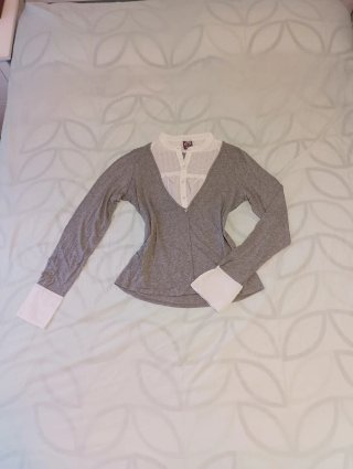 Camiseta de manga larga de Etam talla 40, gris